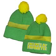 Elf Smiling's My Favorite Green Beanie Hat